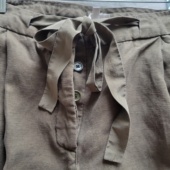 Aritzia | Wilfred Linen Allant Cropped Pants - Picture 3 of 8